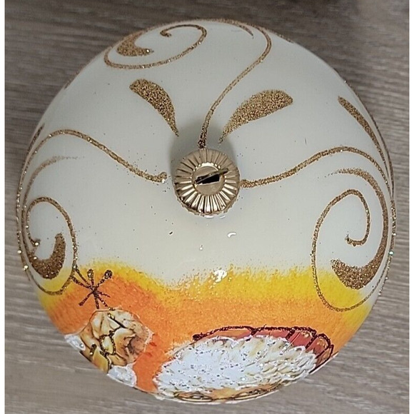 RARE VITBIS Poland Large Blown Glass Noel Christmas Ornament Collection Santa - Picture 5 of 7